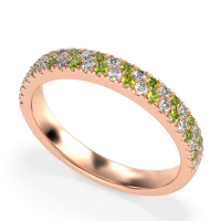 Classic Two Row Prong Set Yugala Band