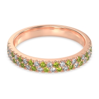 Classic Two Row Prong Set Yugala Band