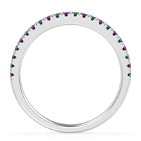 Classic Two Row Prong Set Yugala Band