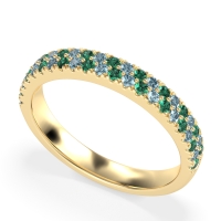 Classic Two Row Prong Set Yugala Band