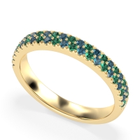 Classic Two Row Prong Set Yugala Band