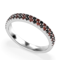 Classic Two Row Prong Set Yugala Band