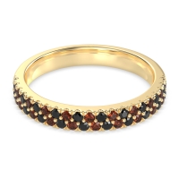 Classic Two Row Prong Set Yugala Band