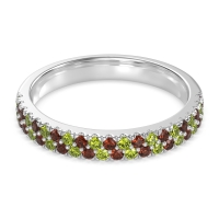 Classic Two Row Prong Set Yugala Band