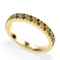 Classic Two Row Prong Set Yugala Band