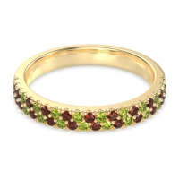 Classic Two Row Prong Set Yugala Band