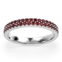 Classic Two Row Prong Set Yugala Band