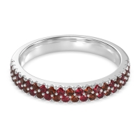 Classic Two Row Prong Set Yugala Band