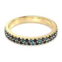 Classic Two Row Prong Set Yugala Band