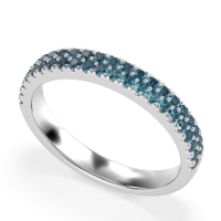 Classic Two Row Prong Set Yugala Band