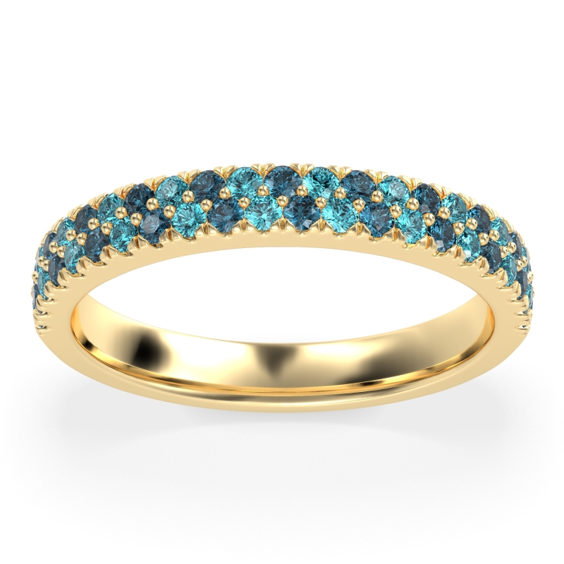 Classic Two Row Prong Set Yugala Band