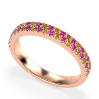 Classic Two Row Prong Set Yugala Band