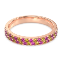 Classic Two Row Prong Set Yugala Band