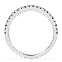 Classic Two Row Prong Set Yugala Band