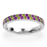 Classic Two Row Prong Set Yugala Band