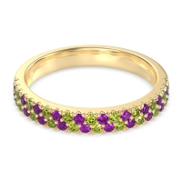 Classic Two Row Prong Set Yugala Band