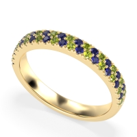 Classic Two Row Prong Set Yugala Band