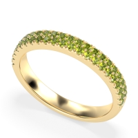 Classic Two Row Prong Set Yugala Band