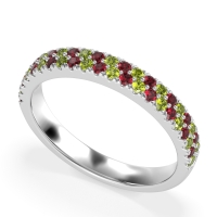 Classic Two Row Prong Set Yugala Band