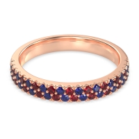 Classic Two Row Prong Set Yugala Band