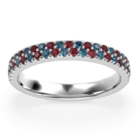 Classic Two Row Prong Set Yugala Band