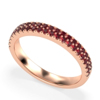 Classic Two Row Prong Set Yugala Band