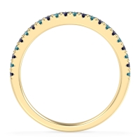 Classic Two Row Prong Set Yugala Band