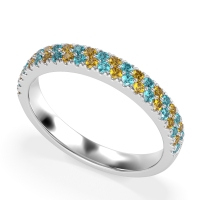 Classic Two Row Prong Set Yugala Band