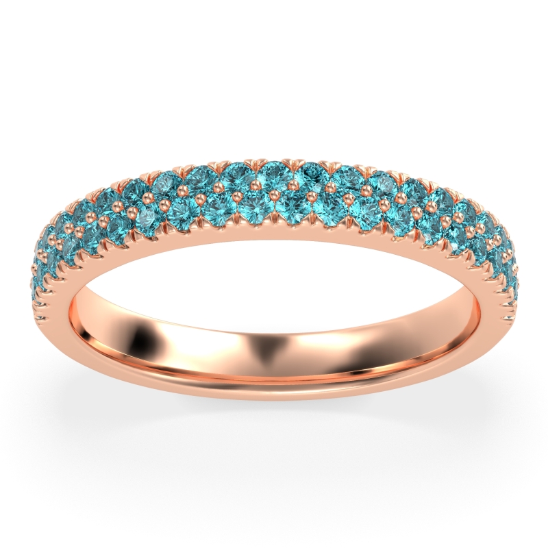 Classic Two Row Prong Set Yugala Band