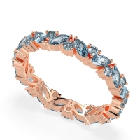 Marquise and Round Eternity Aniya Band