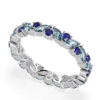 Marquise and Round Eternity Aniya Band