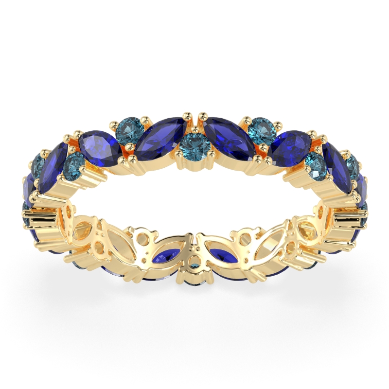 Marquise and Round Eternity Aniya Band