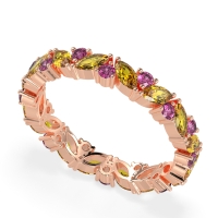 Marquise and Round Eternity Aniya Band