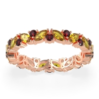 Marquise and Round Eternity Aniya Band