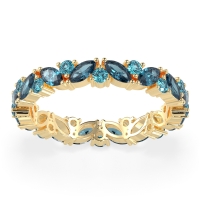 Marquise and Round Eternity Aniya Band