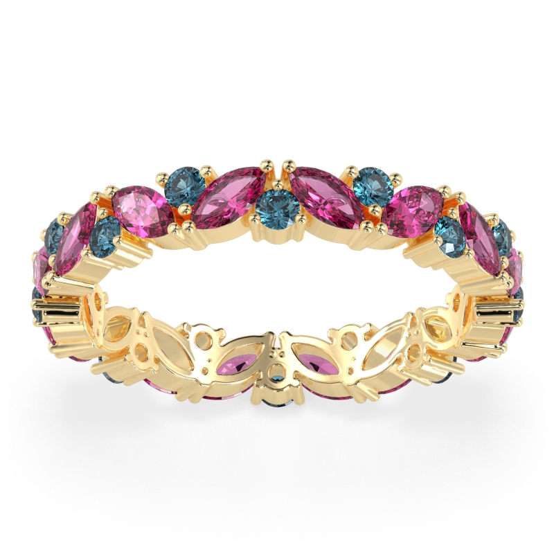 Marquise and Round Eternity Aniya Band