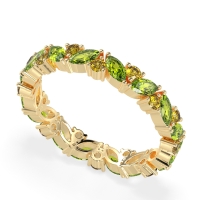 Marquise and Round Eternity Aniya Band