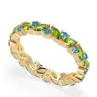 Marquise and Round Eternity Aniya Band