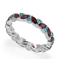 Marquise and Round Eternity Aniya Band