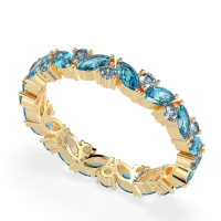 Marquise and Round Eternity Aniya Band