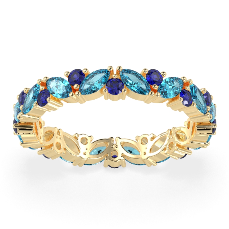 Marquise and Round Eternity Aniya Band