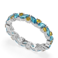 Marquise and Round Eternity Aniya Band