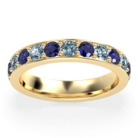 Channel Prong Set Eternity Surya Band