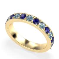 Channel Prong Set Eternity Surya Band