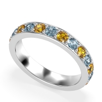 Channel Prong Set Eternity Surya Band