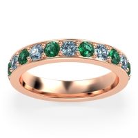 Channel Prong Set Eternity Surya Band