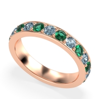 Channel Prong Set Eternity Surya Band