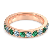 Channel Prong Set Eternity Surya Band