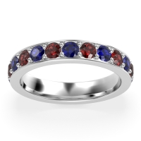 Channel Prong Set Eternity Surya Band