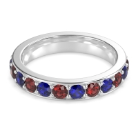 Channel Prong Set Eternity Surya Band